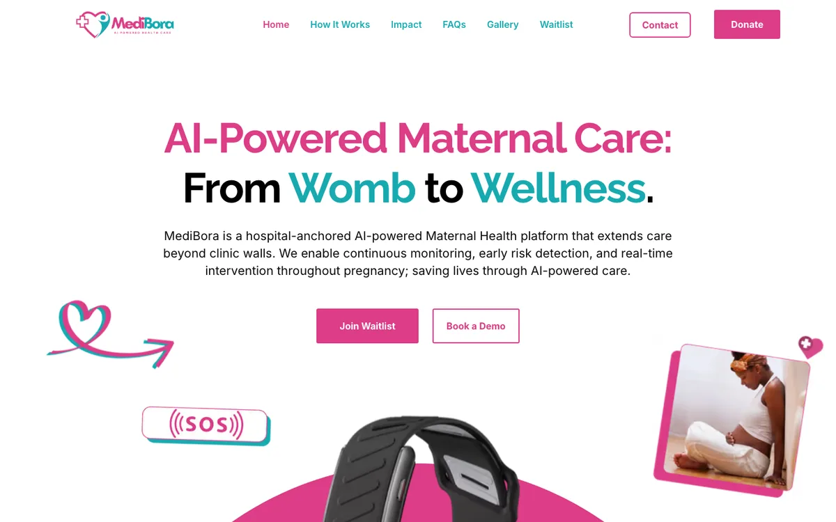 MediBora Health website preview by Technetium Kenya